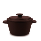 ATHENA-CHÉN SỨ CÓ NẮP MÀU NÂU D100XH85MM (REECE MINI TUREEN, CHOCOLATE)_P010612