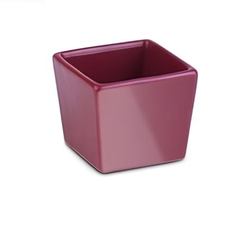 ĐĨA SỨ MÀU HỒNG 6.5CM (SQUARE MINI DISH)