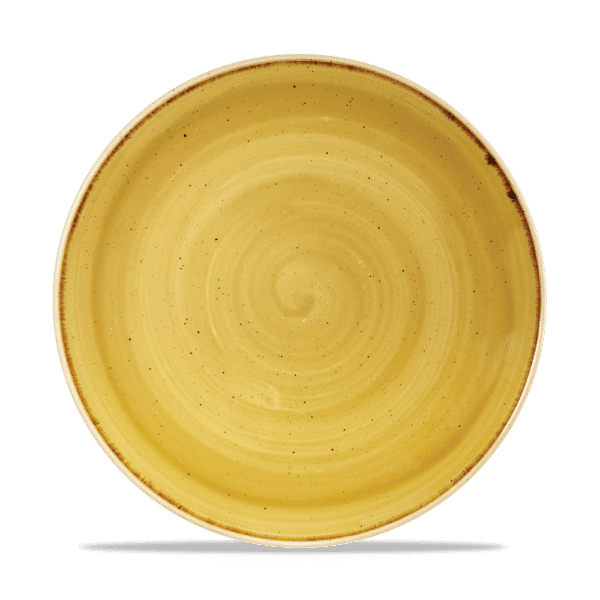 CHURHILL-ĐĨA GỐM 26CM (STONECAST MUSTARD SEED YELLOW EVOLVE COUPE PLATE)