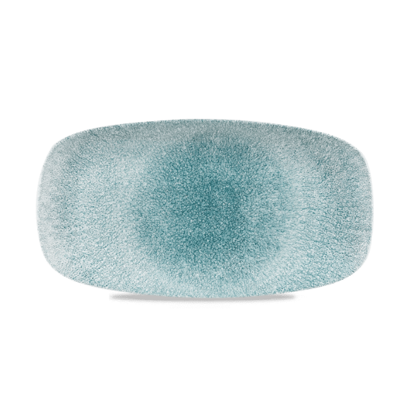 CHURCHILL-ĐĨA GỐM 35.5X18.9CM (RAKU TOPAZ BLUE CHEFS’ OBLONG PLATE)