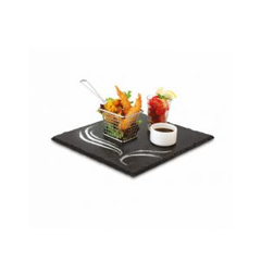MẶT ĐÁ TRƯNG BÀY MÀU ĐEN 300X300X8MM (ART DE GOURMET NATURAL SLATE)