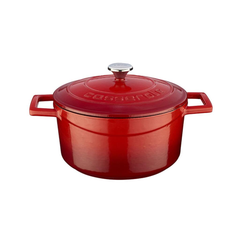 LAVA-NỒI GANG 22CM, 3.4L, MÀU ĐỎ (FOLK ROUND CASSEROLE)_P034225