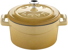 LAVA-NỒI GANG 0.35L, 10CM, MÀU VÀNG (FOLK MINI CASSEROLE)