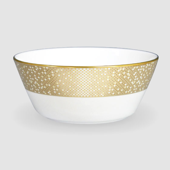 NARUMI-TÔ SỨ 14CM (FLAT RIM FRUIT BOWL, GOLD DUST)