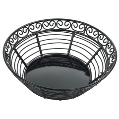 RỔ 25.2X7.6CM (ROUND BASKET, BLACK)