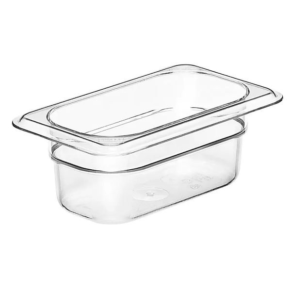 CAMBRO-KHAY NHỰA TRONG SUỐT 10.8X17.6X15CM (PC FOOD PAN GN1/9)