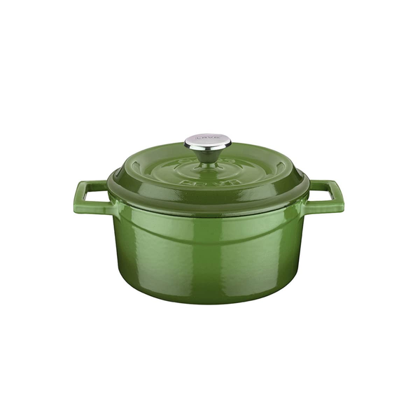 LAVA-NỒI GANG MÀU XANH LÁ 16CM 1.33L (TRENDY ROUND CASSEROLE)