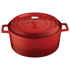 LAVA-NỒI GANG MÀU ĐỎ 28CM 6.71L (SPRING ROUND CASSEROLE)