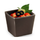 HŨ SỨ MÀU XÁM 60X60XH52MM (KUBA SQUARE BOWL)_P010601