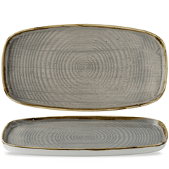 CHURCHILL-ĐĨA GỐM 35X18.5CM (STONECAST GREY CHEFS' WALLED OBLONG PLATE)
