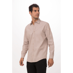 ÁO BẾP M (CHAMBRAY SHIRT, ECRU)