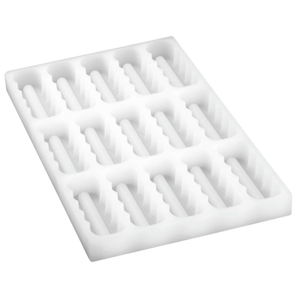 KHUÔN SOCOLA 15 FLUTE RECT 90X30XH19MM (PARLINE SILICONE MOULD )