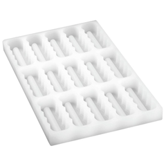 KHUÔN SOCOLA 15 FLUTE RECT 90X30XH19MM (PARLINE SILICONE MOULD )