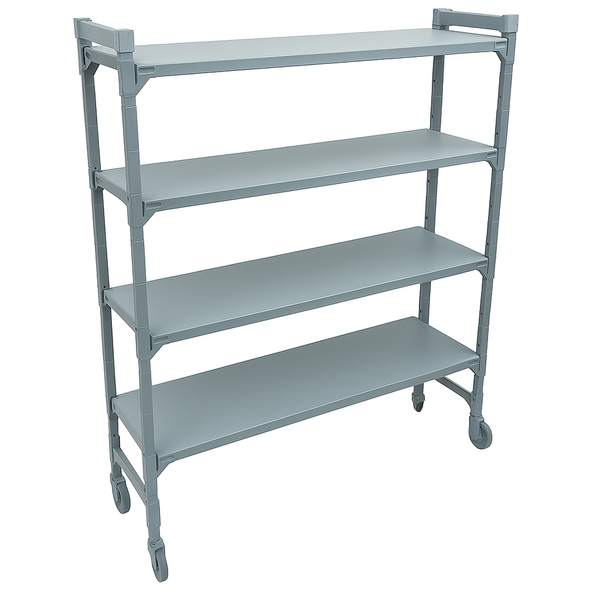 CAMBRO-KỆ NHỰA 460X1070X1778MM (4-SHELF VENTED MOBILE UNITS)_P011207