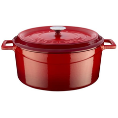 LAVA-NỒI GANG 9.86L, 32CM, MÀU ĐỎ (TRENDY ROUND CASSEROLE)_P019862
