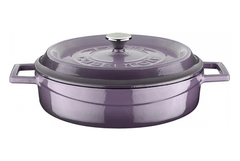 LAVA-NỒI GANG MÀU TÍM 24CM 2.47L (PREMIUM MULTI PURPOSE CASSEROLE, MAJOLICA AUBERGINE)