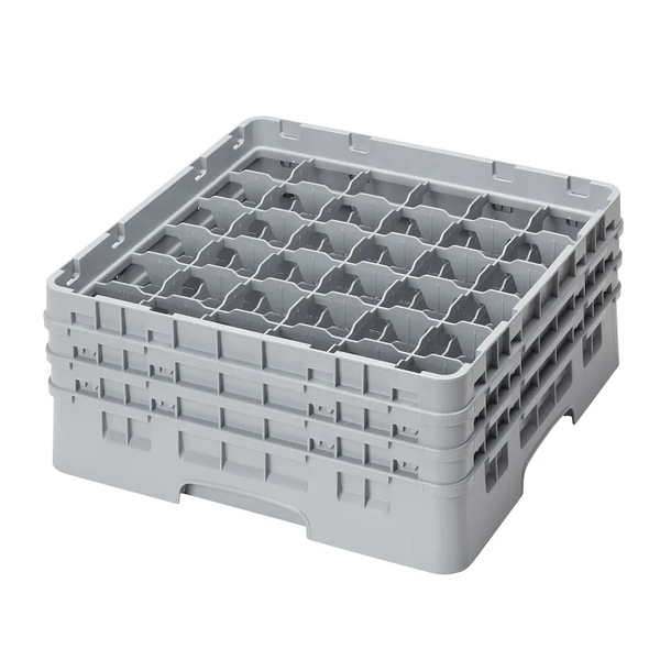 CAMBRO-KHAY NHỰA MÀU XÁM 50X50XH22.5CM (CAMRACK 36 COMPARTMENT)