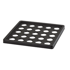 CAMBRO-KHAY NHỰA MÀU ĐEN (CAMRACK 25 ICE FILLER)_P011020