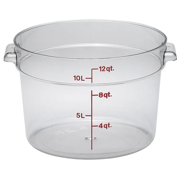 CAMBRO-HỘP NHỰA 11.4L MÀU TRONG (PC ROUND FOOD STORAGE CONTAINER)_P007229