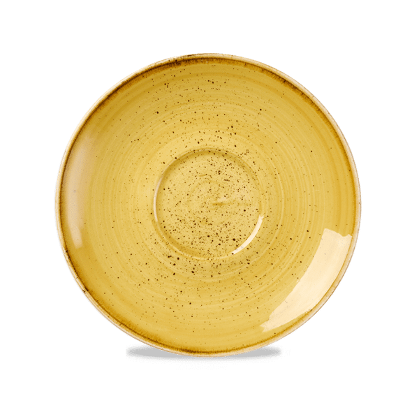 CHURCHILL-ĐĨA GỐM 15.6CM (STONECAST MUSTARD SEED YELLOW CAPPUCCINO SAUCER)