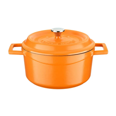 LAVA-NỒI GANG MÀU CAM 2.82L, 20CM (TRENDY ROUND CASSEROLE)_P011868