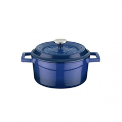 LAVA-NỒI GANG MÀU XANH DƯƠNG 16CM 1.33L (TRENDY ROUND CASSEROLE)