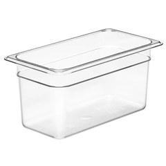 CAMBRO-KHAY NHỰA TRONG SUỐT 17.6X32.5X15CM (PC FOOD PAN GN 1/3)