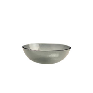 ATHENA-TÔ THỦY TINH MÀU ĐEN D300XH90MM (GLASS BOWL, BLACK TRANSLUCENT)
