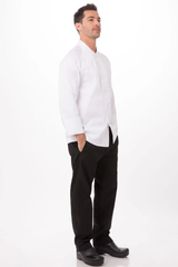 ÁO BẾP 40 (TRIESTE PREMIUM COTTON CHEF COAT, 100% COTTON, WHITE)