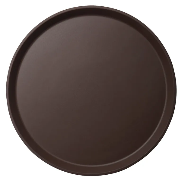 CAMBRO-KHAY NHỰA MÀU NÂU 35.5CM (CAMTREAD ROUND TRAY)