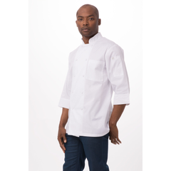 ÁO BẾP L (CHEF COAT 3/4 SLEEVE BASIC, WHITE)