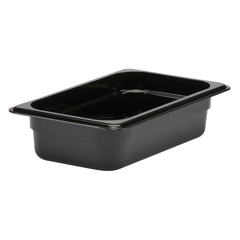 CAMBRO-KHAY NHỰA MÀU ĐEN 26.5X16.2XH6.5CM (FOOD PAN GN1/4)