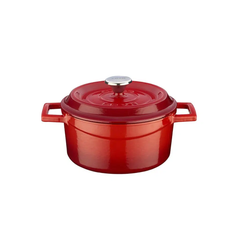 LAVA-NỒI GANG MÀU ĐỎ 16CM 1.33L (TRENDY ROUND CASSEROLE)