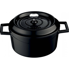 LAVA-NỒI GANG MÀU ĐEN 16CM 1.33L (TRENDY ROUND CASSEROLE)