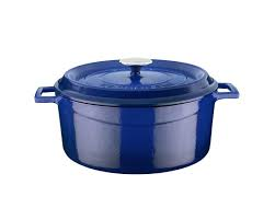 LAVA-NỒI GANG MÀU XANH DƯƠNG 6.71L, 28CM (TRENDY ROUND CASSEROLE)_P011870