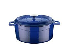 LAVA-NỒI GANG MÀU XANH DƯƠNG 6.71L, 28CM (TRENDY ROUND CASSEROLE)_P011870