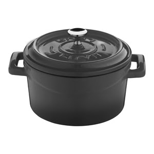 LAVA-NỒI GANG MÀU ĐEN D10CM 0.35L (CASSEROLE)