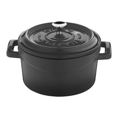 LAVA-NỒI GANG MÀU ĐEN D10CM 0.35L (CASSEROLE)