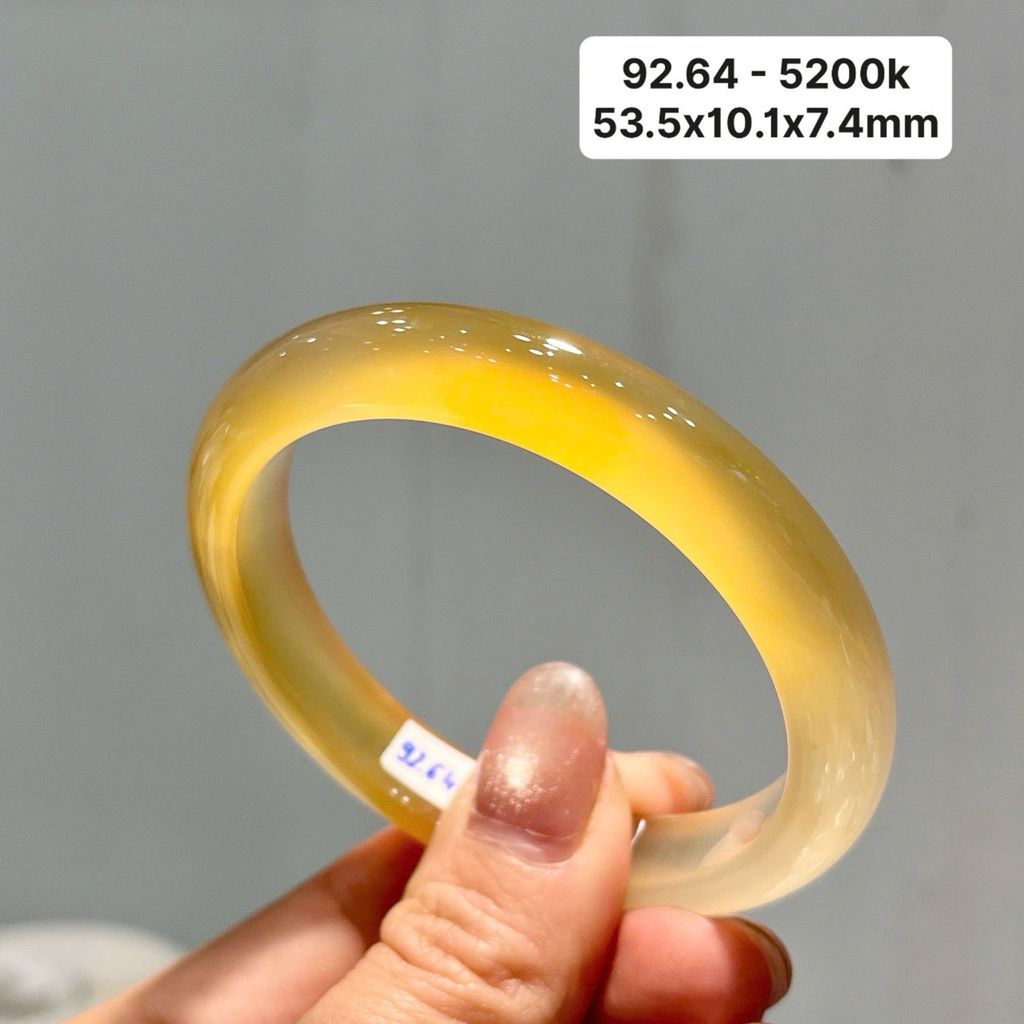 Vòng Ngọc Tuỷ Chalcedony Hoàng Kim 92.64