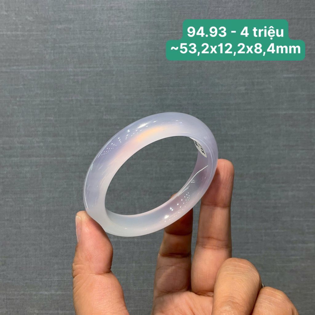 Vòng ngọc tuỷ Chalcedony tử la lan ~ 53,2x12,2x8,4mm 94.93