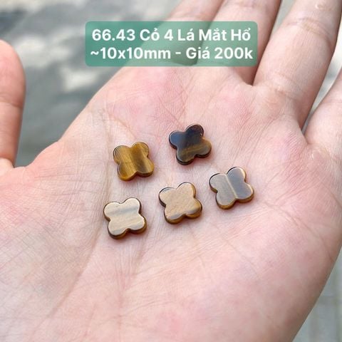 Cỏ 4 Lá Mắt Hổ ~10x10mm 66.43