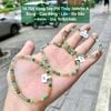 14.755 Vòng Tay Phỉ Thúy Jadeite A Băng - Cao Băng - Lão - Đa Bảo ~4mm