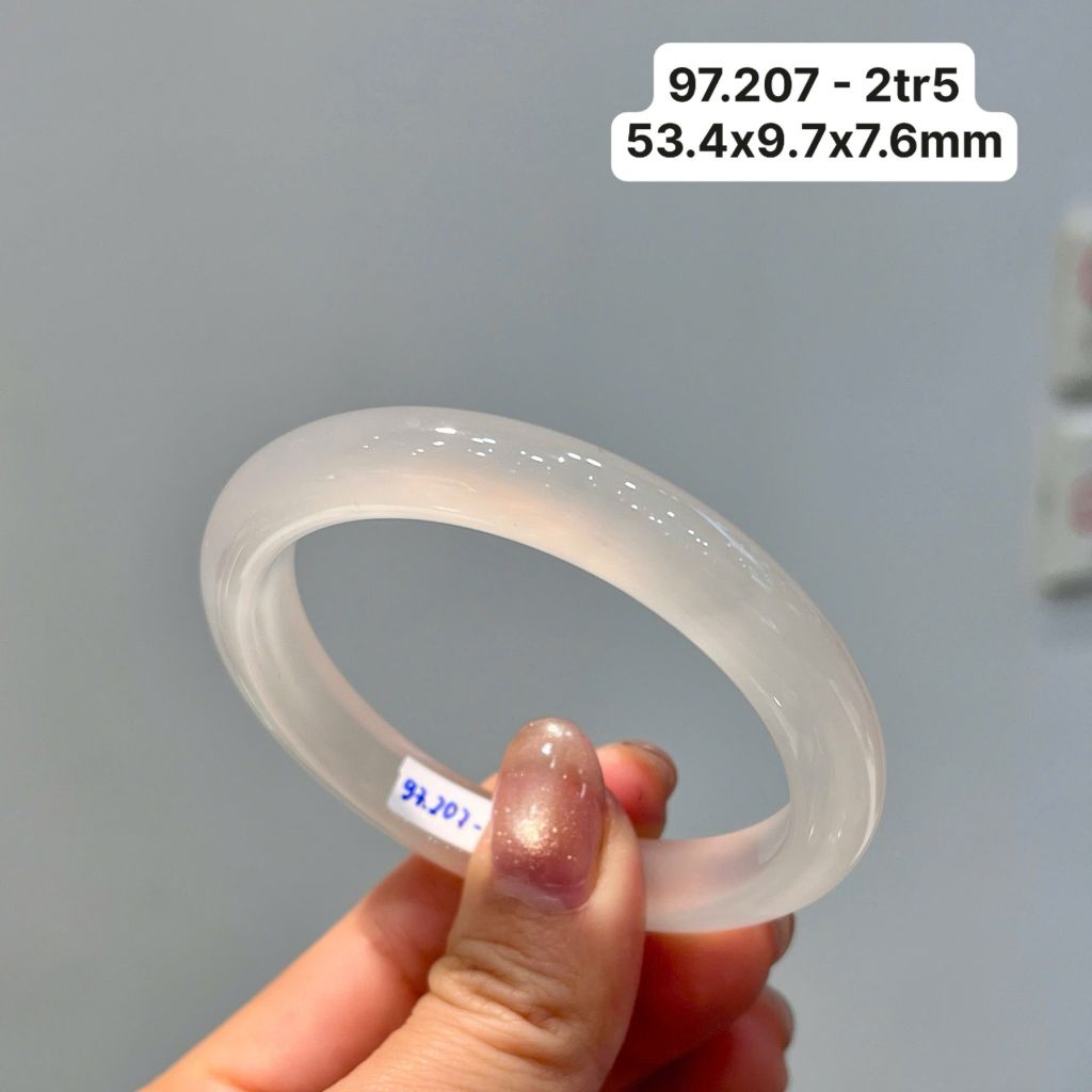 Vòng Hẹ  Ngọc Tuỷ Chalcedony Bạch Nguyệt Quang 97.207