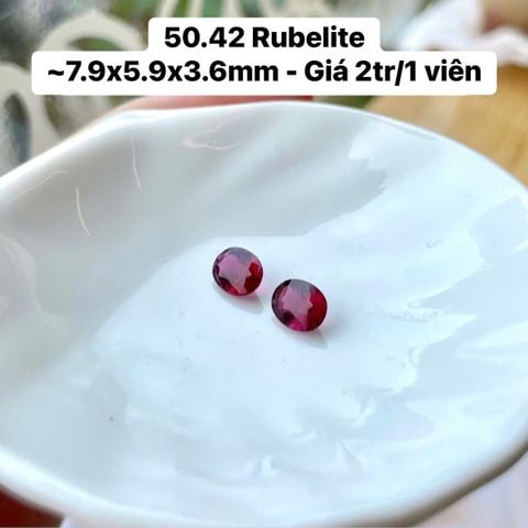 Rubelite  ~7.9x5.9x3.6mm 50.42