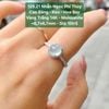 Nhẫn Ngọc Phỉ Thúy  Cao Băng - Keo - Hoa Bay  VT 14K - Moissanite  ~6,7x6,7mm 129.21