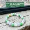 14.966 Vòng Tay Phỉ Thúy Jadeite A Nếp - Băng - Đa Bảo ~7,2-8mm