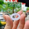Nhẫn Ngọc Phỉ Thúy Nếp Mịn - Tím Lam ~14,6mm 5.95