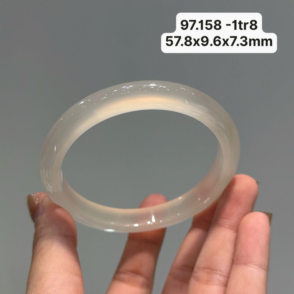 Vòng Hẹ  Ngọc Tuỷ Chalcedony Bạch Nguyệt Quang 97.158