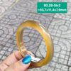 Vòng Hẹ Ngọc Tuỷ Chalcedony Đốm Đỏ Cam ~54,7x12,2x7,5mm 90.28