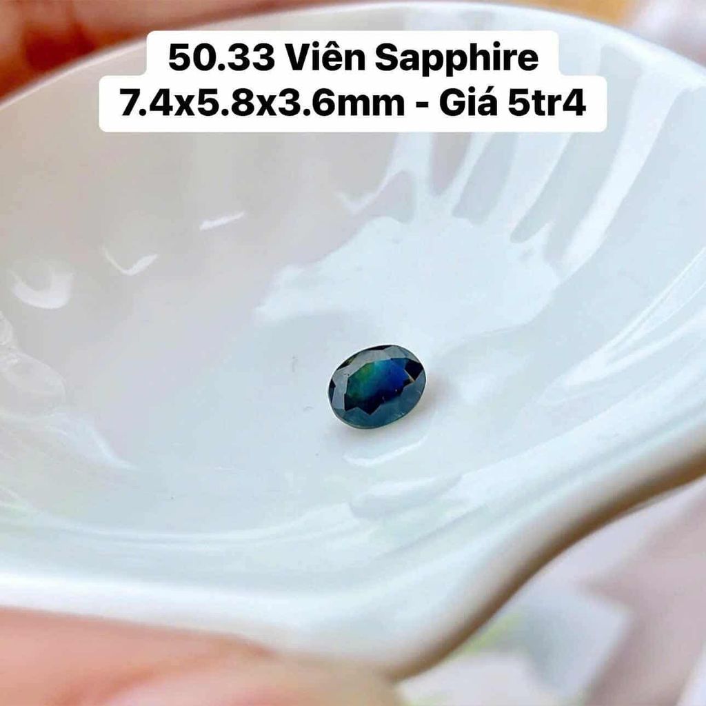 Viên Sapphire 7.4x5.8x3.6mm 50.33